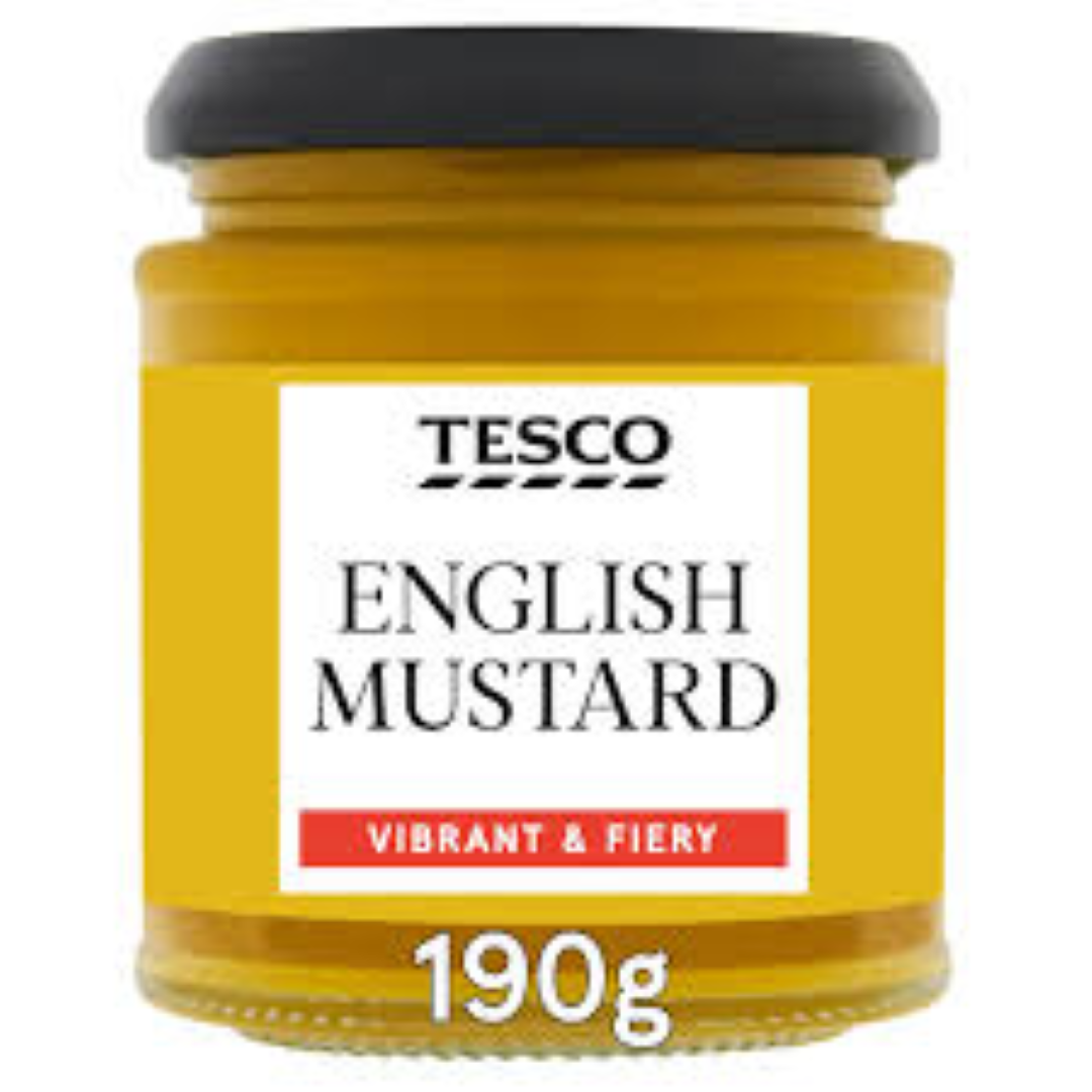 TESCO ENGLISH MUSTARD 190G